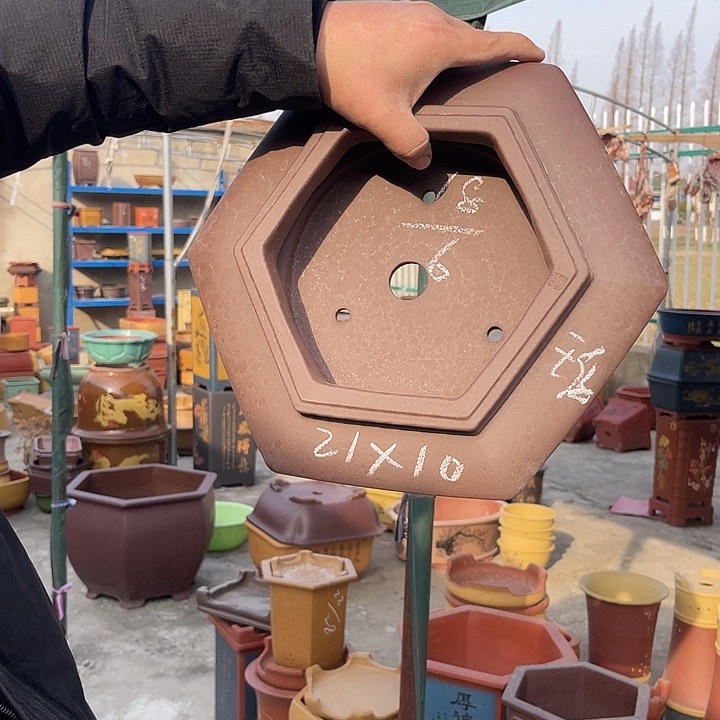 紫砂花盆紫砂等传统