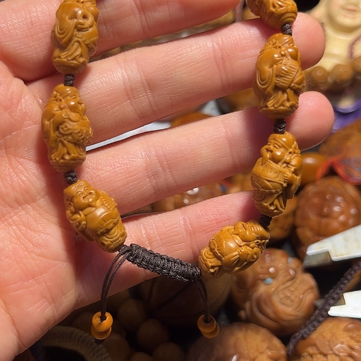 橄榄核手串/手链站立财神1.2