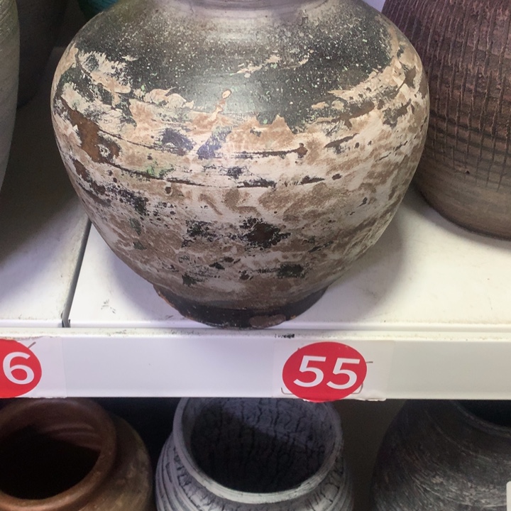 【闪购商品】红陶粗糙盆默认打孔高20口8