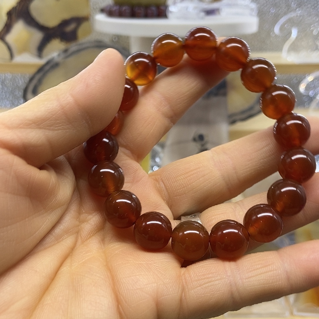 定制玛瑙巴玉玛瑙手串不退不换