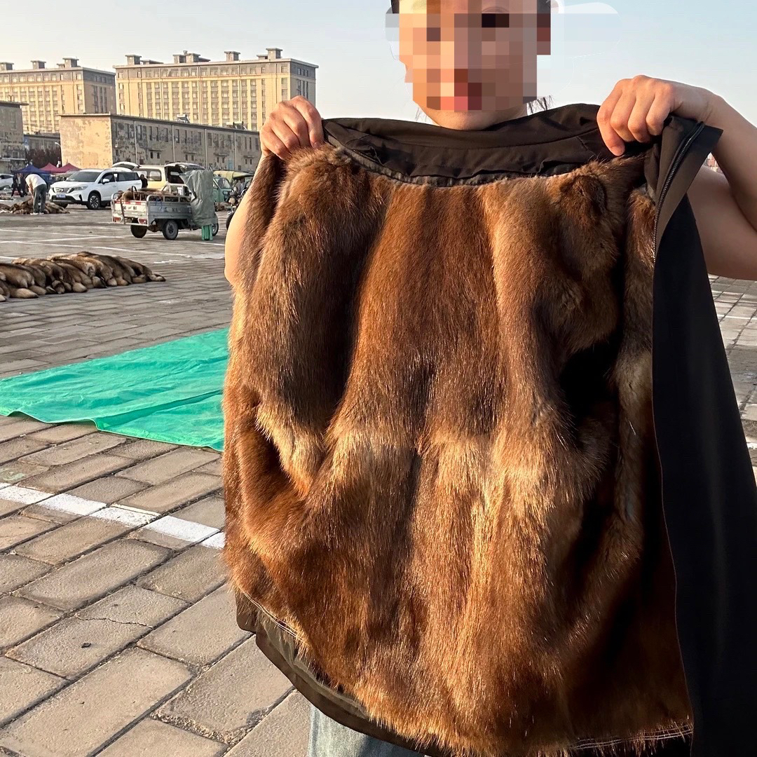 男士冬季保暖活里活面短款真毛外套