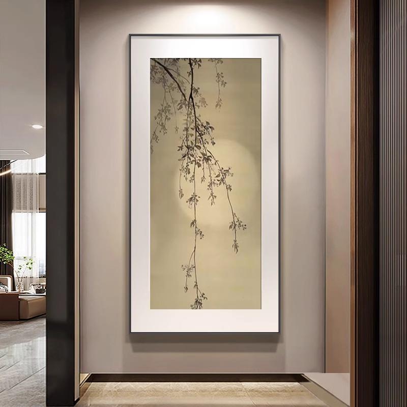 中式宋氏美学软装挂画侘寂风竹子中古风禅意背景墙装饰画宋代壁画