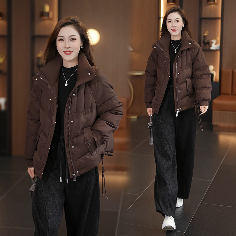 高填充棉服2025冬季新款气质显瘦宽松百搭保暖面包服加厚女士棉袄
