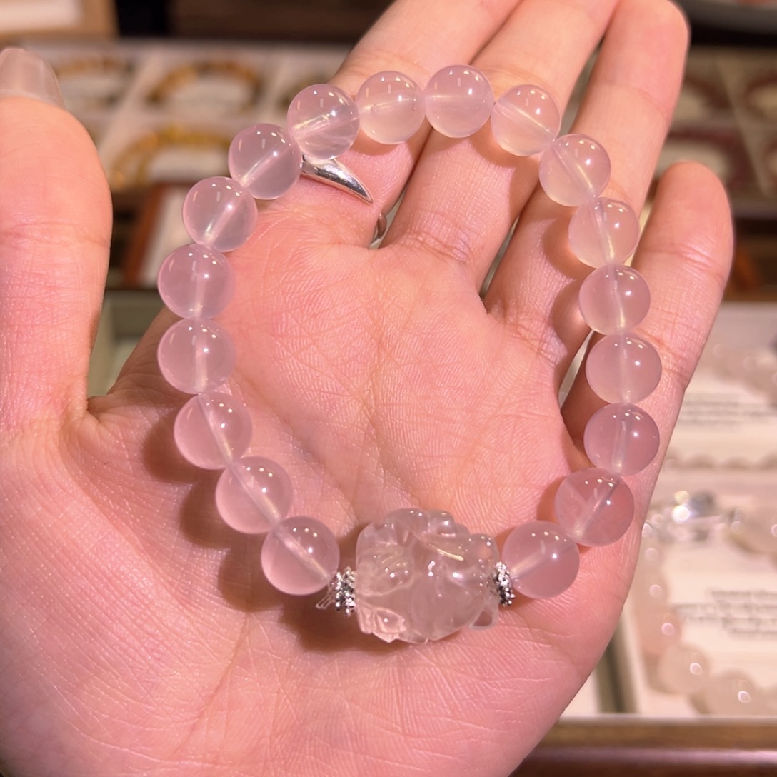 水晶手链未镶嵌粉水晶