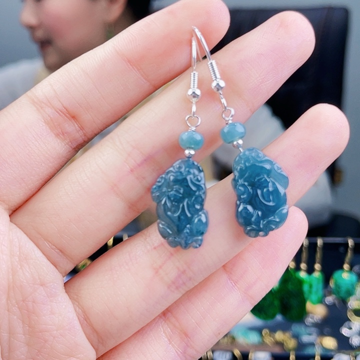 翡翠耳饰未镶嵌饰品