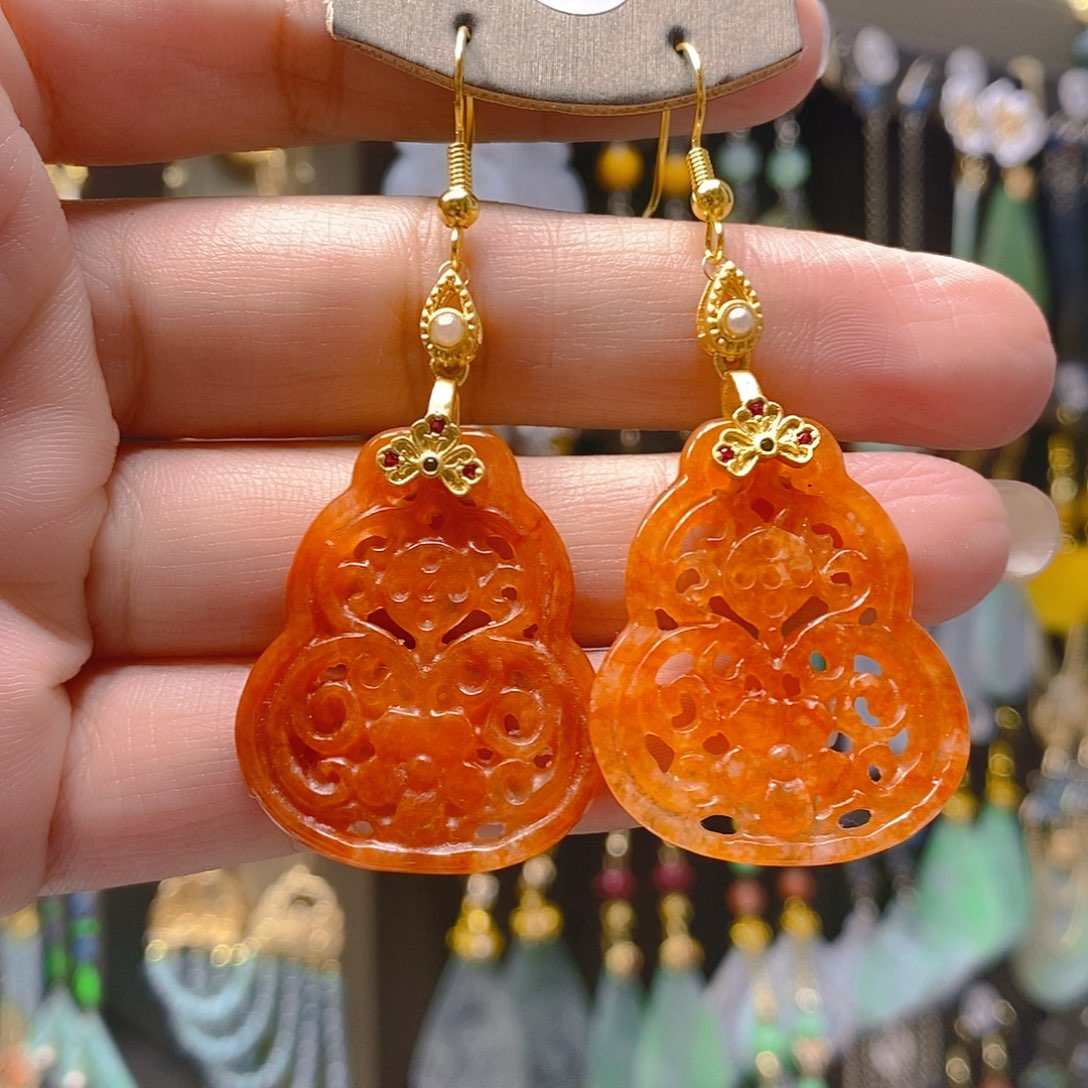 未镶嵌翡翠耳饰翡翠