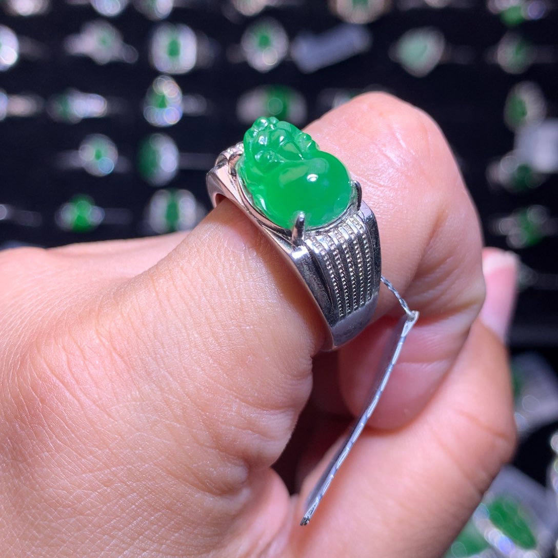 【闪购商品】翡翠银S925镶嵌颈饰天然翡翠