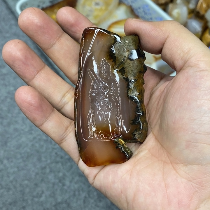 玛瑙/玉髓吊坠(不含链)未镶嵌