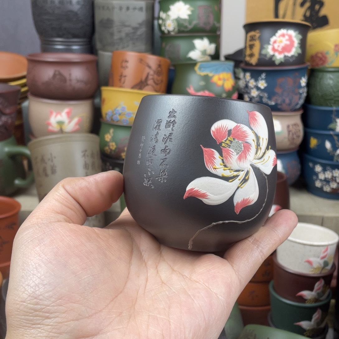 紫砂茶杯紫砂茶杯