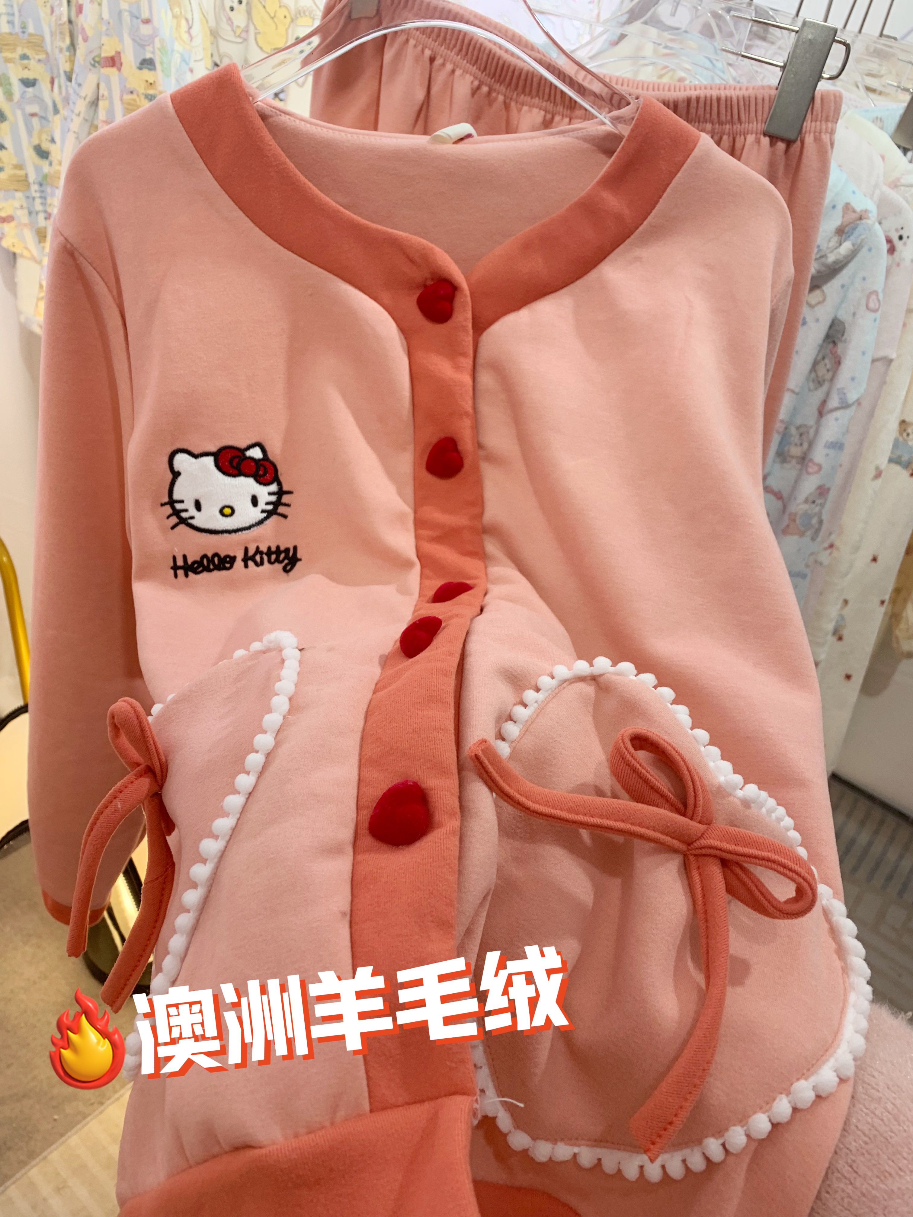 (双面羊毛绒)设计感时尚少女感睡衣女加厚保暖冬款可外穿家居服