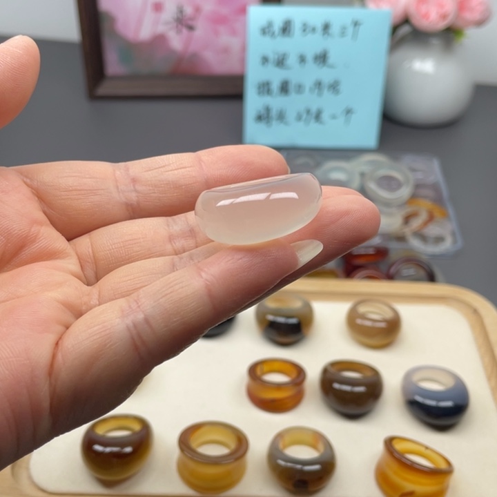 未镶嵌戒指玛瑙/玉髓