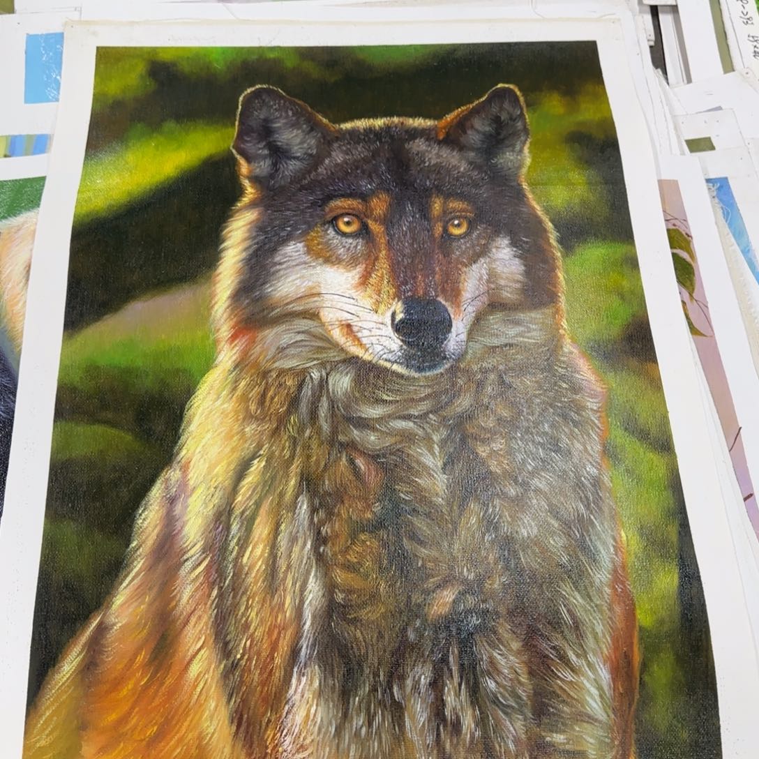 油画不知道为什么我的