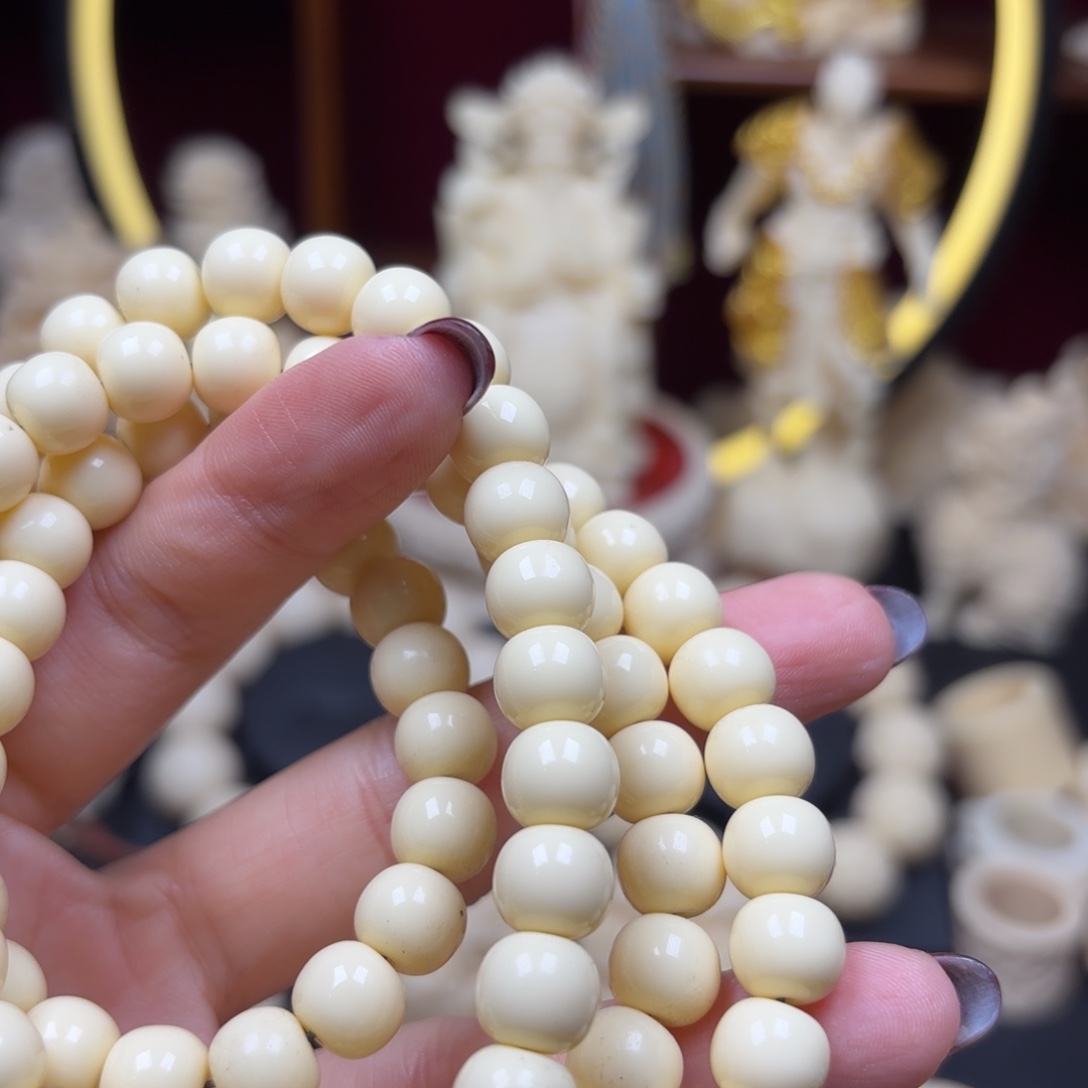 吊坠菩提根/象牙果老行珠108