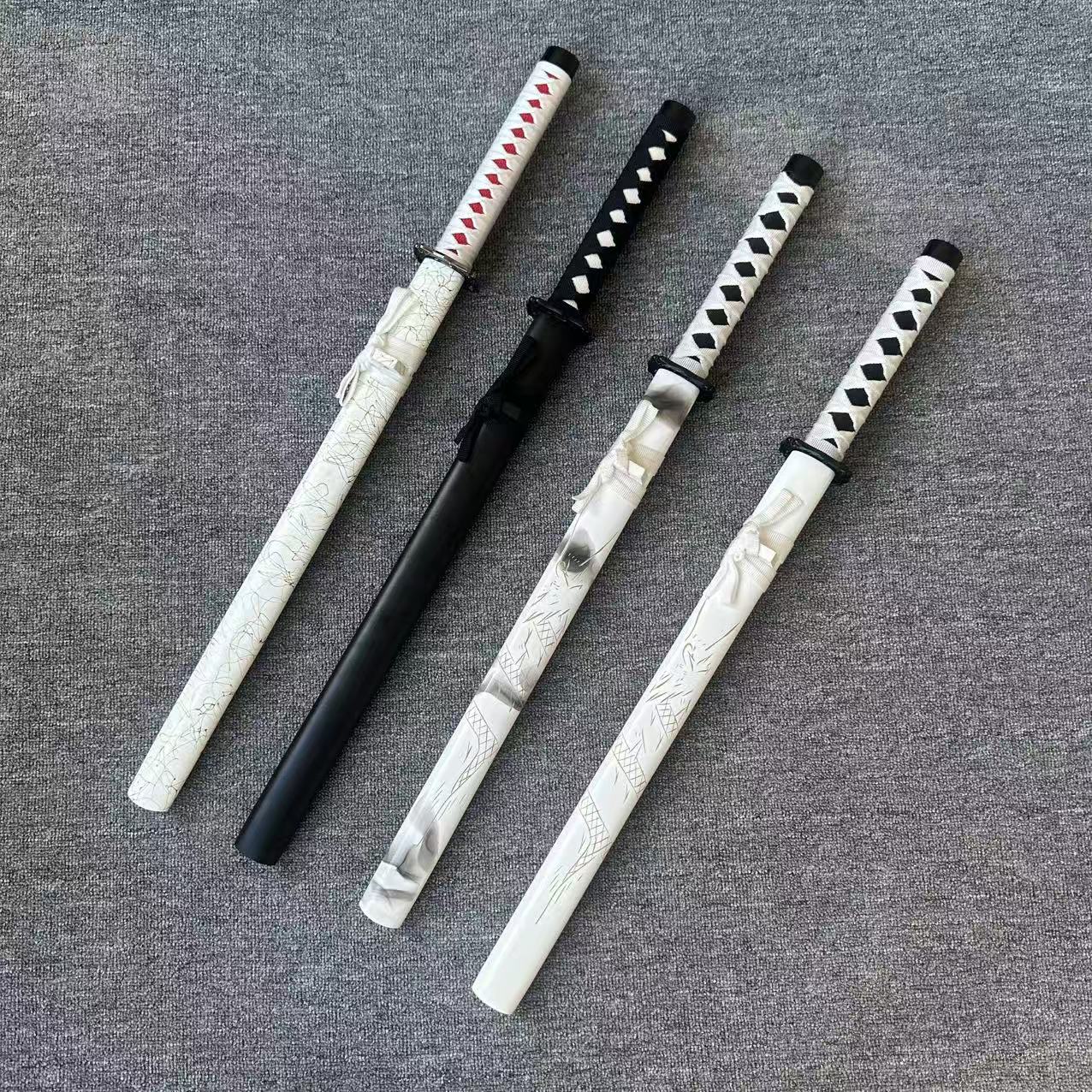 风格刻龙武士刀未开刃适合动漫爱好者的冷兵器