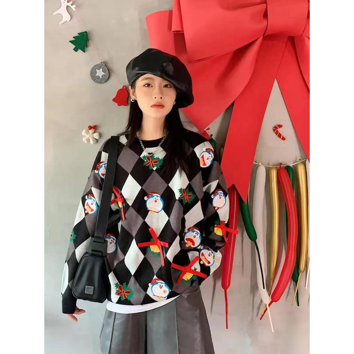 999【0239】【0241】圣诞哆啦毛套衫（不含配饰）网红网红网红网红