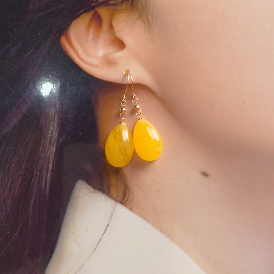 蜜蜡毛衣链未镶嵌