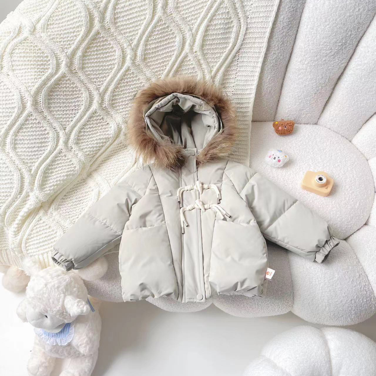 【现货】DW239613新国标90白鸭绒儿童羽绒服外套