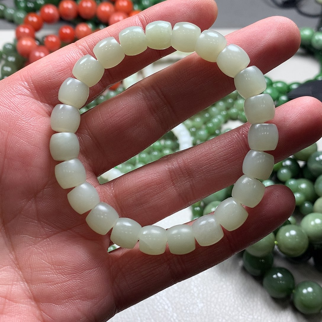 和田玉手链未镶嵌