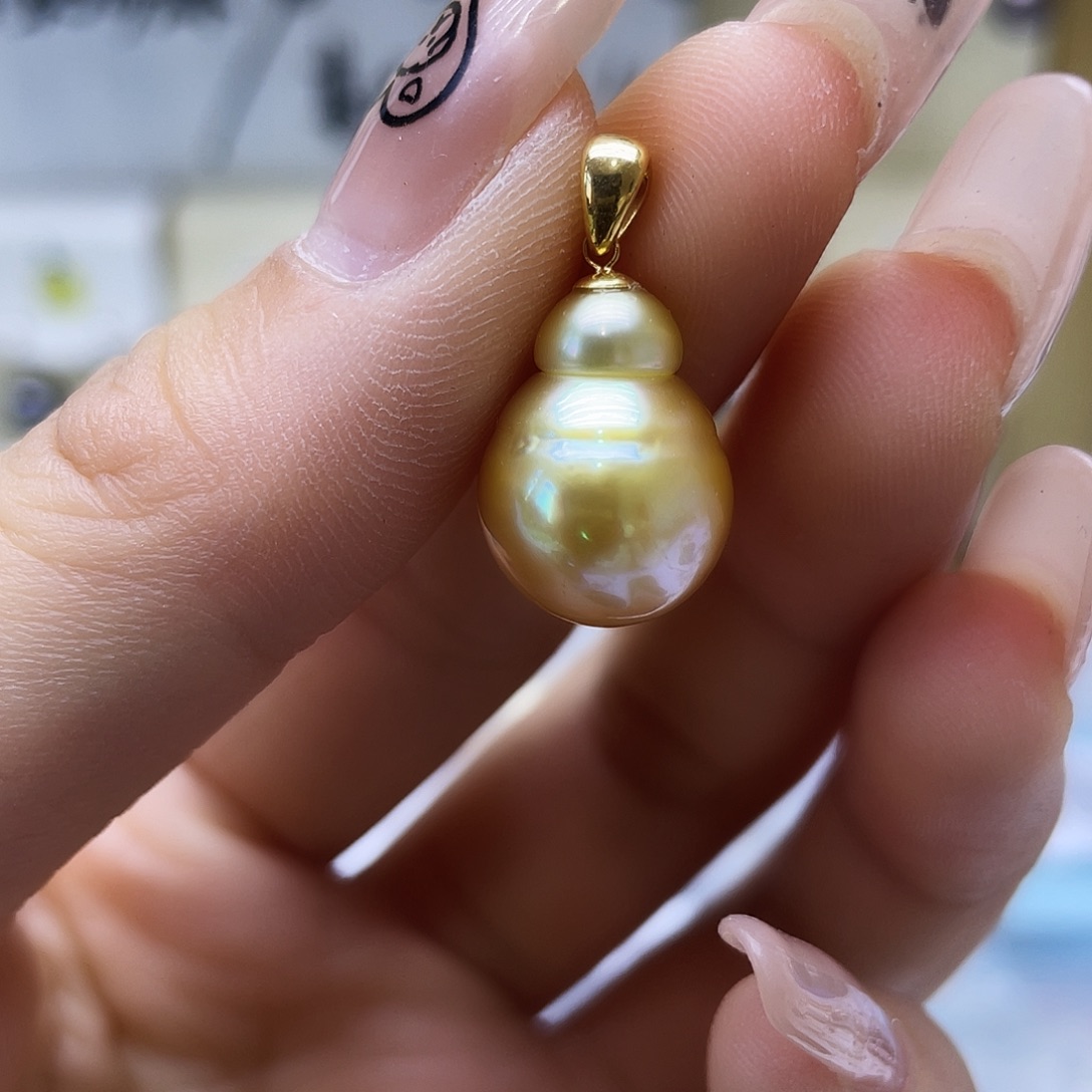 海水珍珠18K金镶嵌颈饰