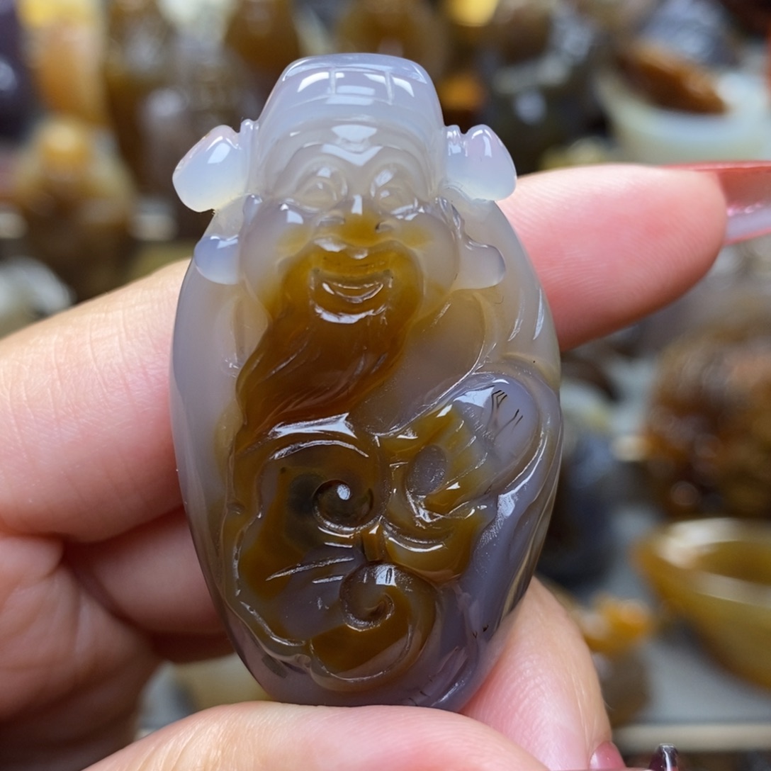 玛瑙/玉髓挂件未镶嵌