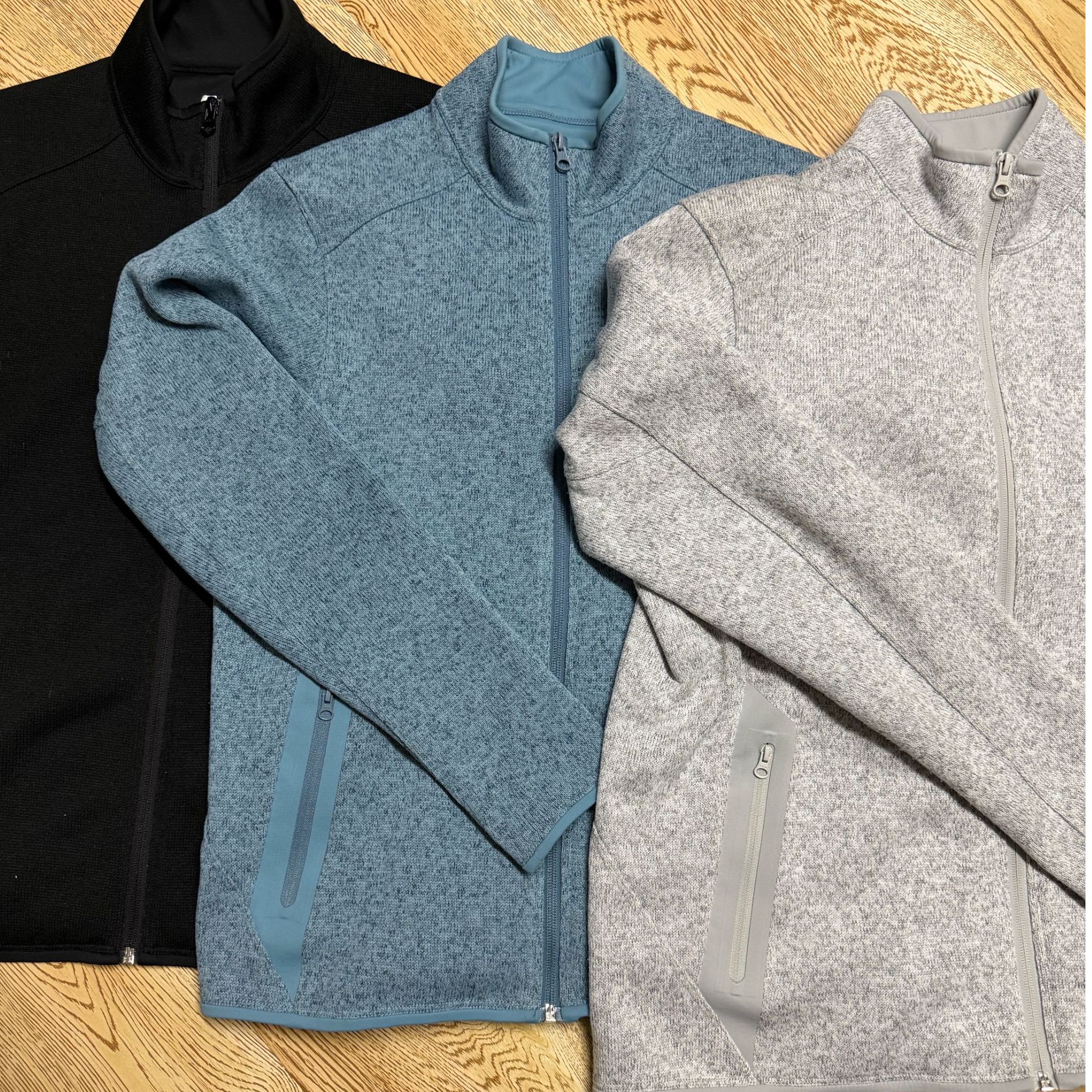 【N003-1】刺绣【立领】抓绒外套