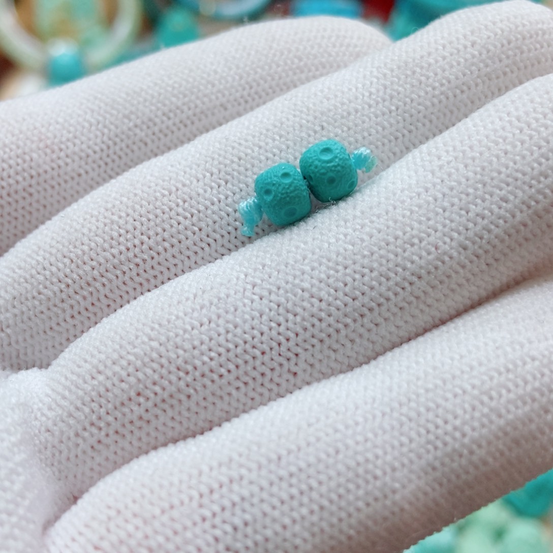 绿松石未镶嵌星球老型珠6m