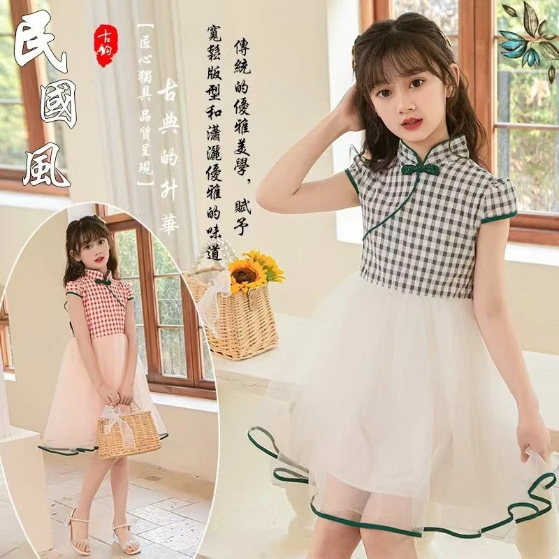 夏季儿童中国风汉服纱裙