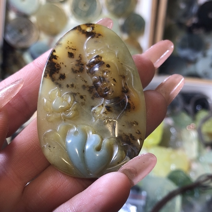 岫玉岫玉挂件未镶嵌