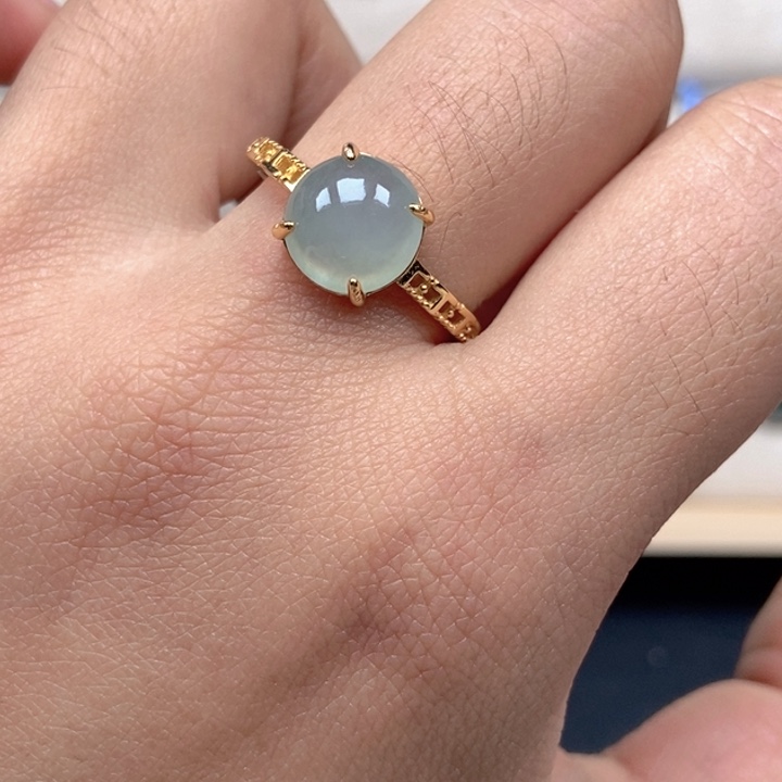 翡翠未镶嵌戒指戒指