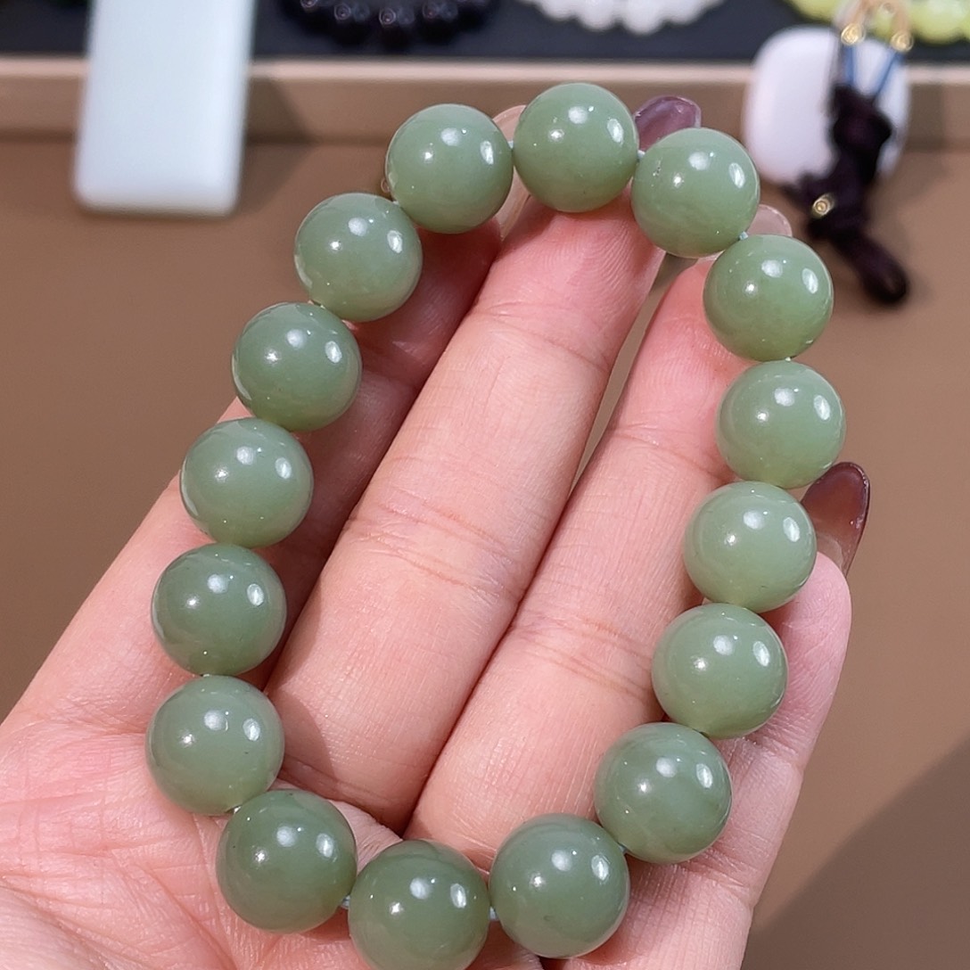 和田玉手链未镶嵌12