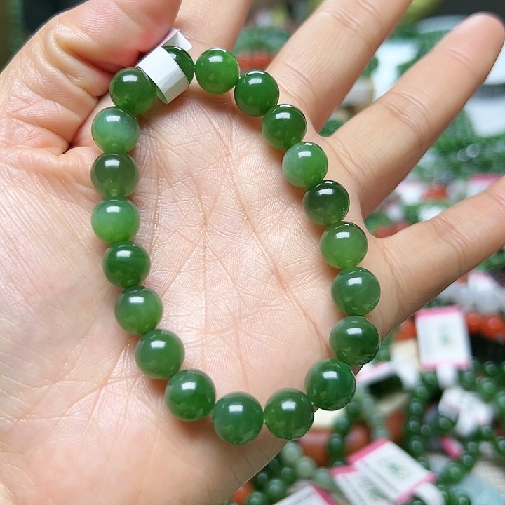 和田玉（碧玉）手串未镶嵌