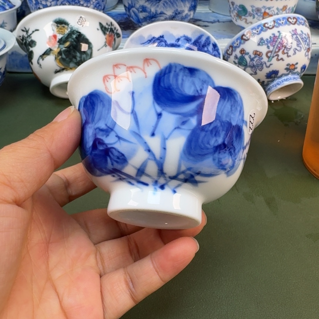 陶景德镇春手绘茶具圆圆222