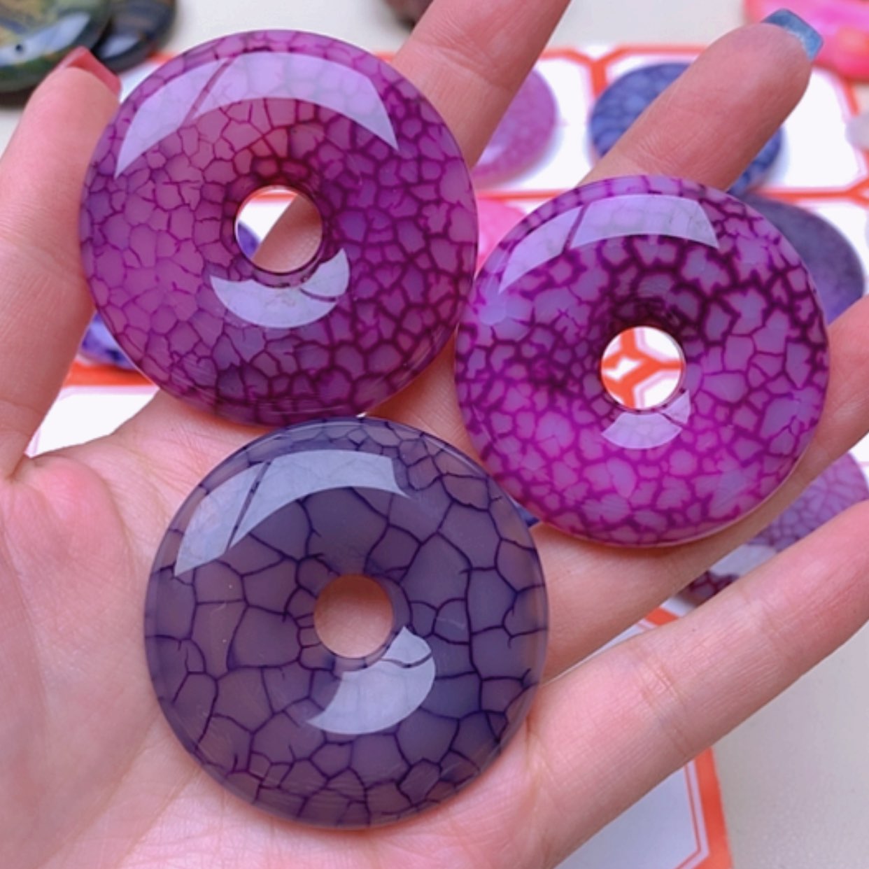 【闪购商品】未镶嵌玛瑙/玉髓珠宝半成品静**天