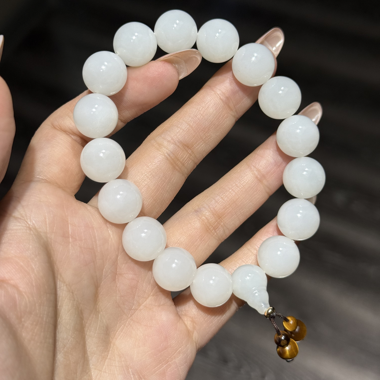 和田玉羊脂白玉手串