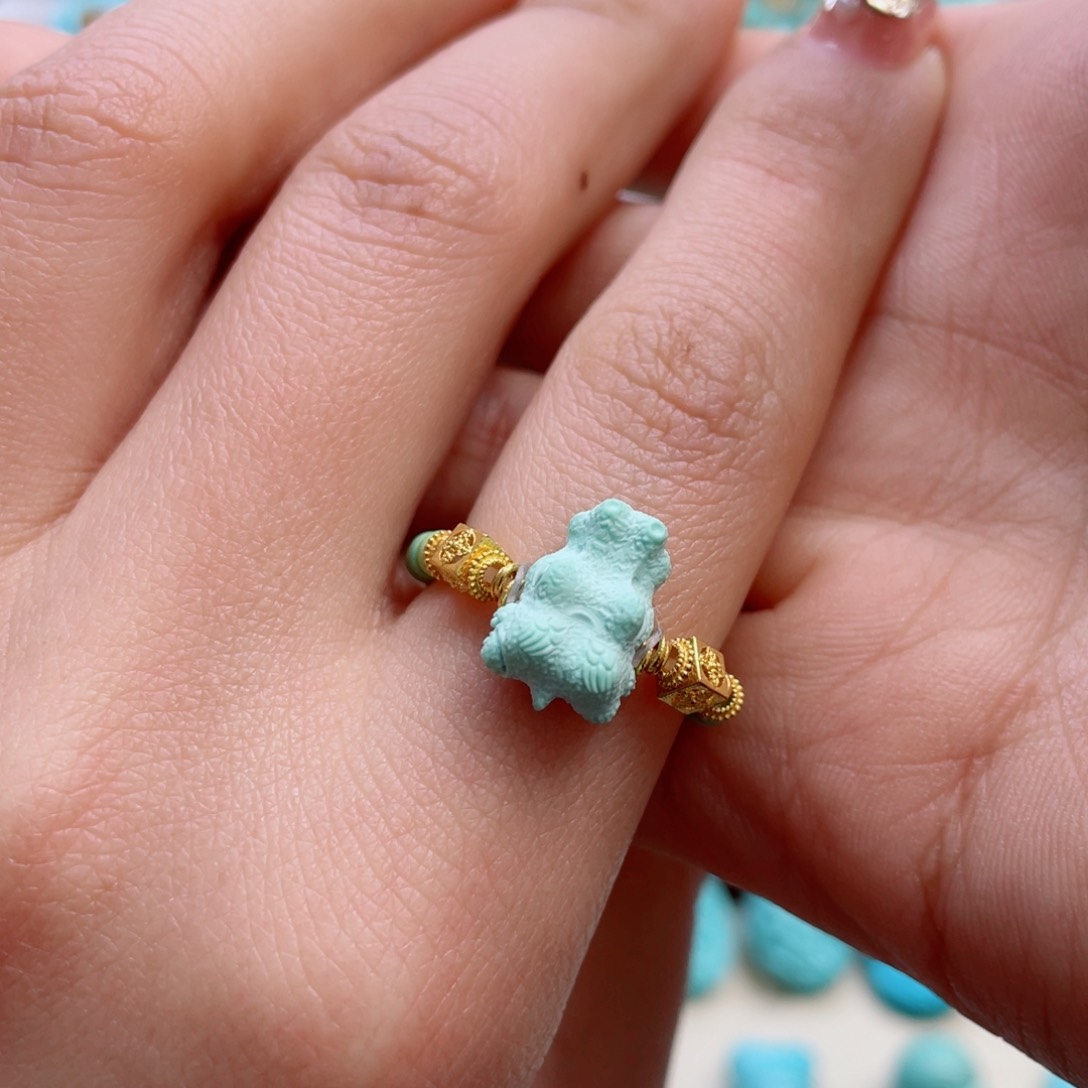 绿松石珠宝奇石未镶嵌