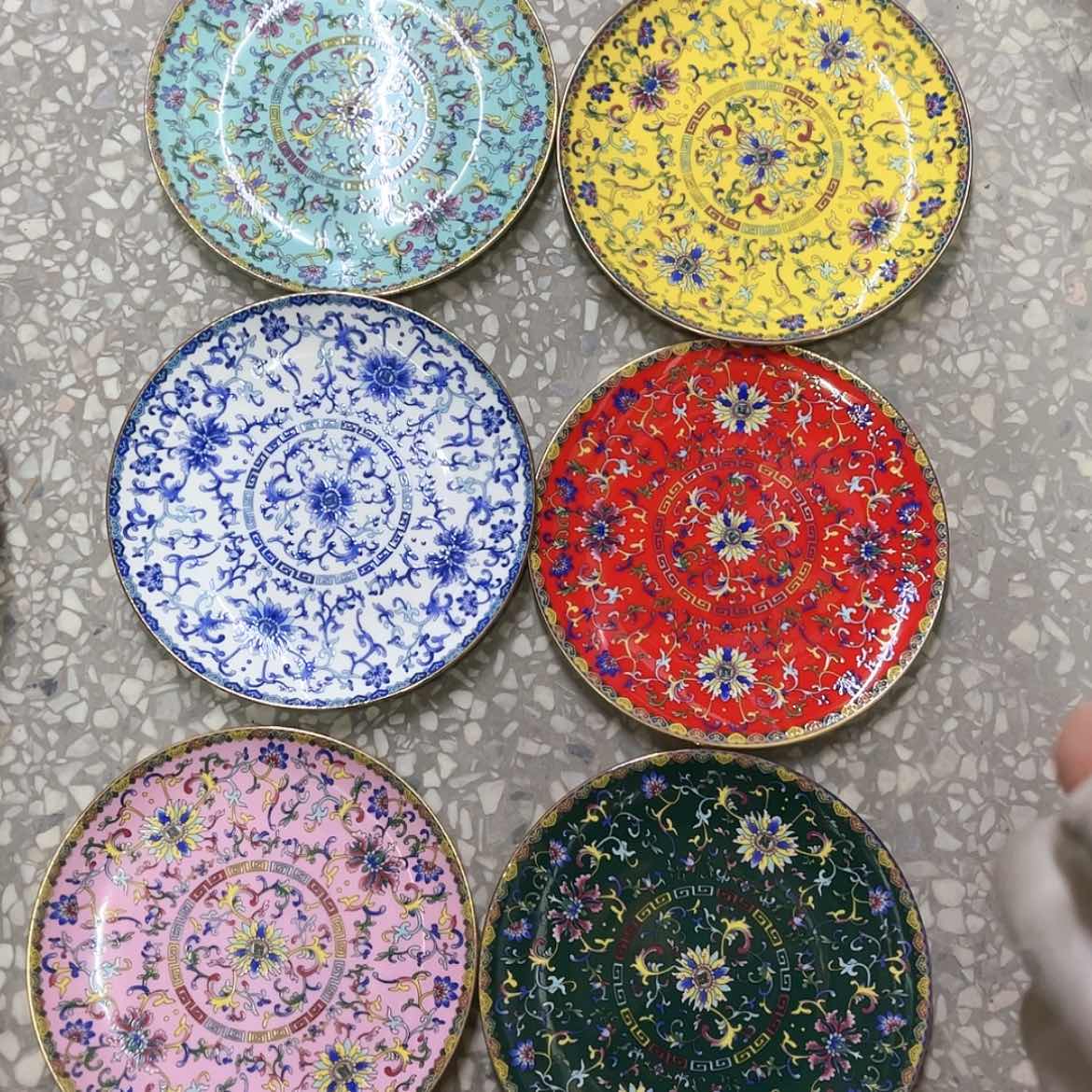 【闪购商品】珐琅8寸6个………………………………