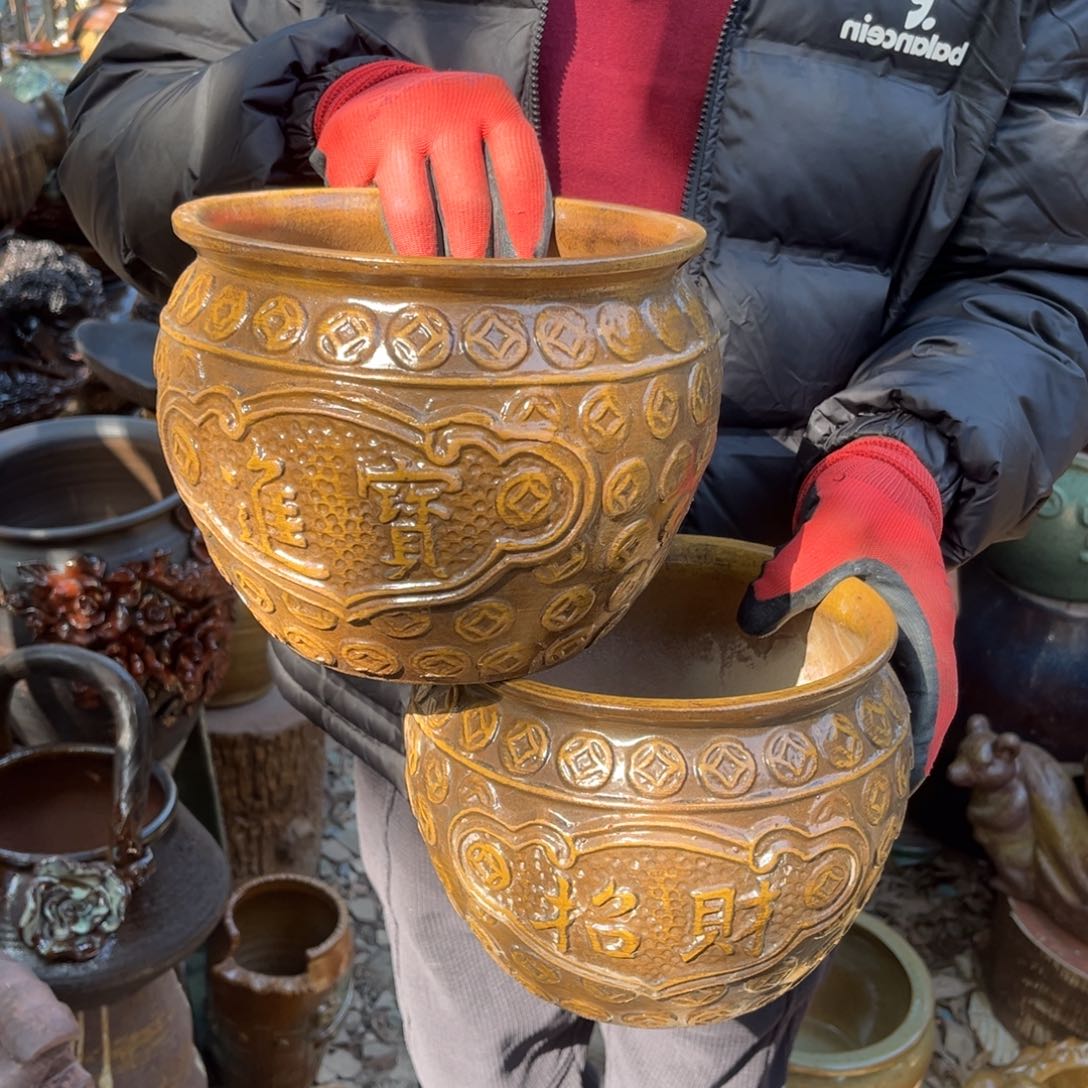 红陶高17口19有孔