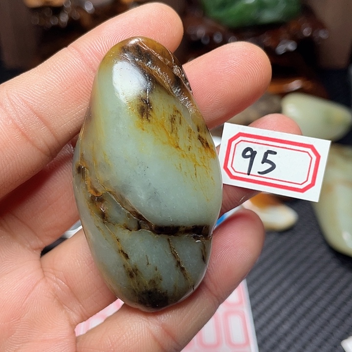 未镶嵌和田玉挂件朝**月95