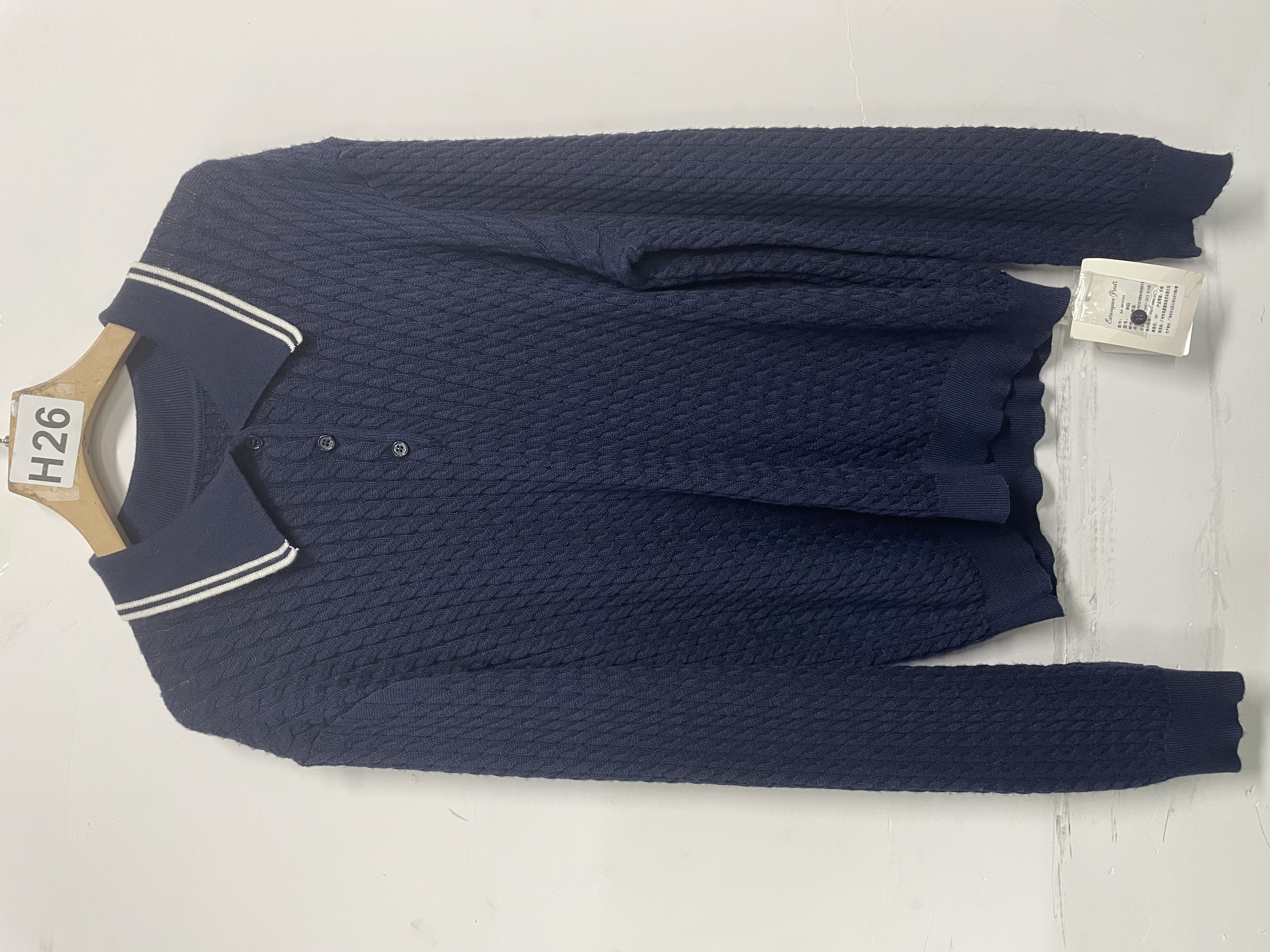 ( H26 ) GD LAOLENTOE 秋冬款POLO针织衫