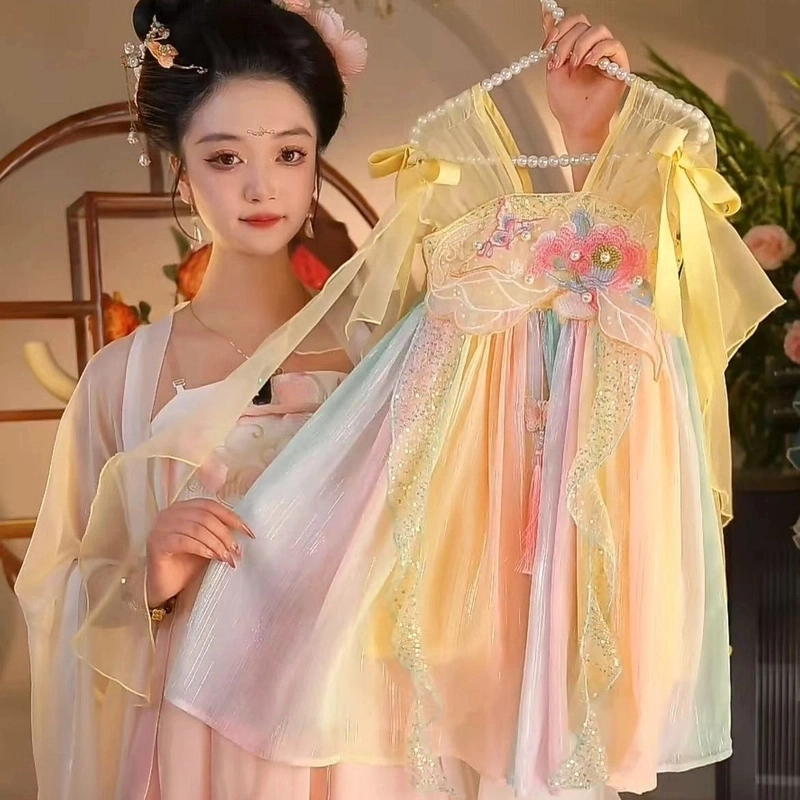 汉绣坊【小黄桃】2025新款女童仙气中国风夏季汉服HFQ25262