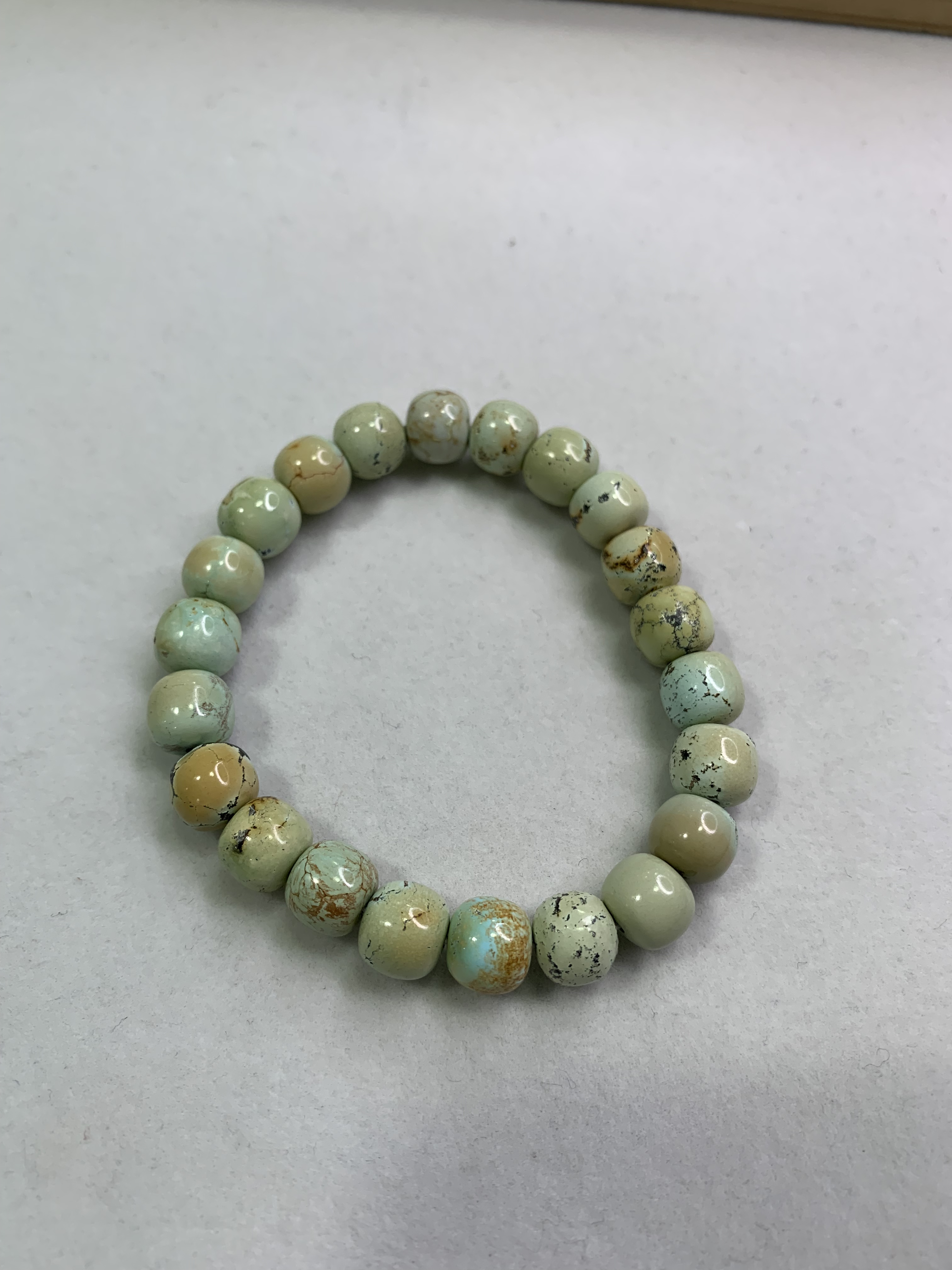 天然原矿绿松石单圈