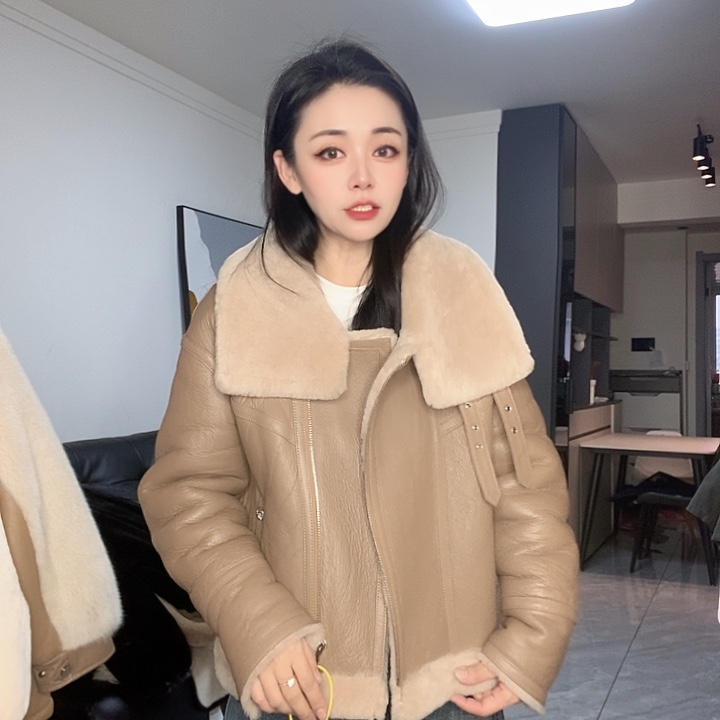 绵羊皮美丽奴皮毛一体L125斤内