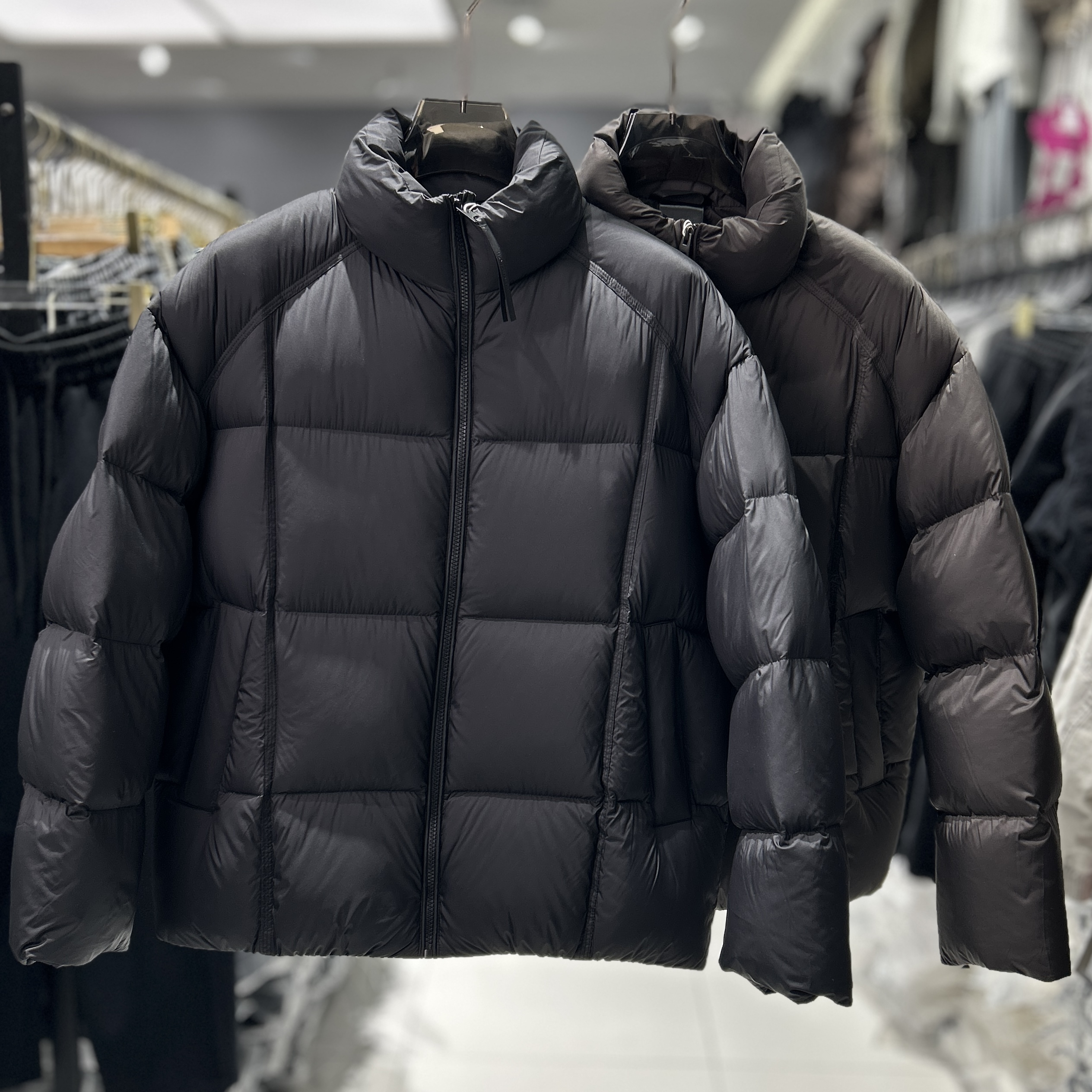 杉禾冬季加厚90白鸭绒泡芙隔断保暖羽绒服男立领面包服潮25889