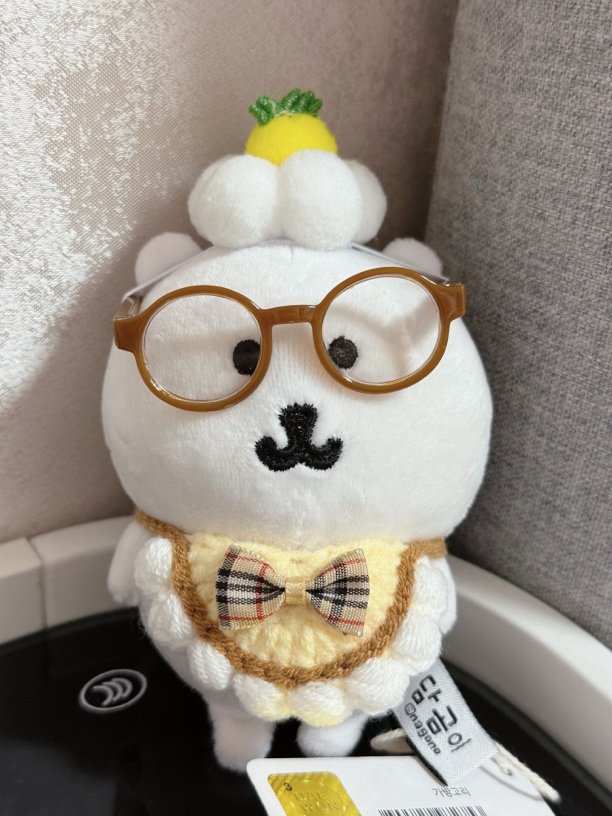 棕色针织娃和娃衣一整套菠萝头