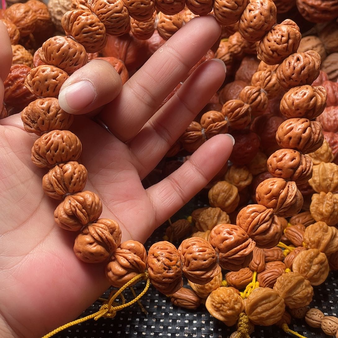 糖***汤手串文玩核桃蟠桃核