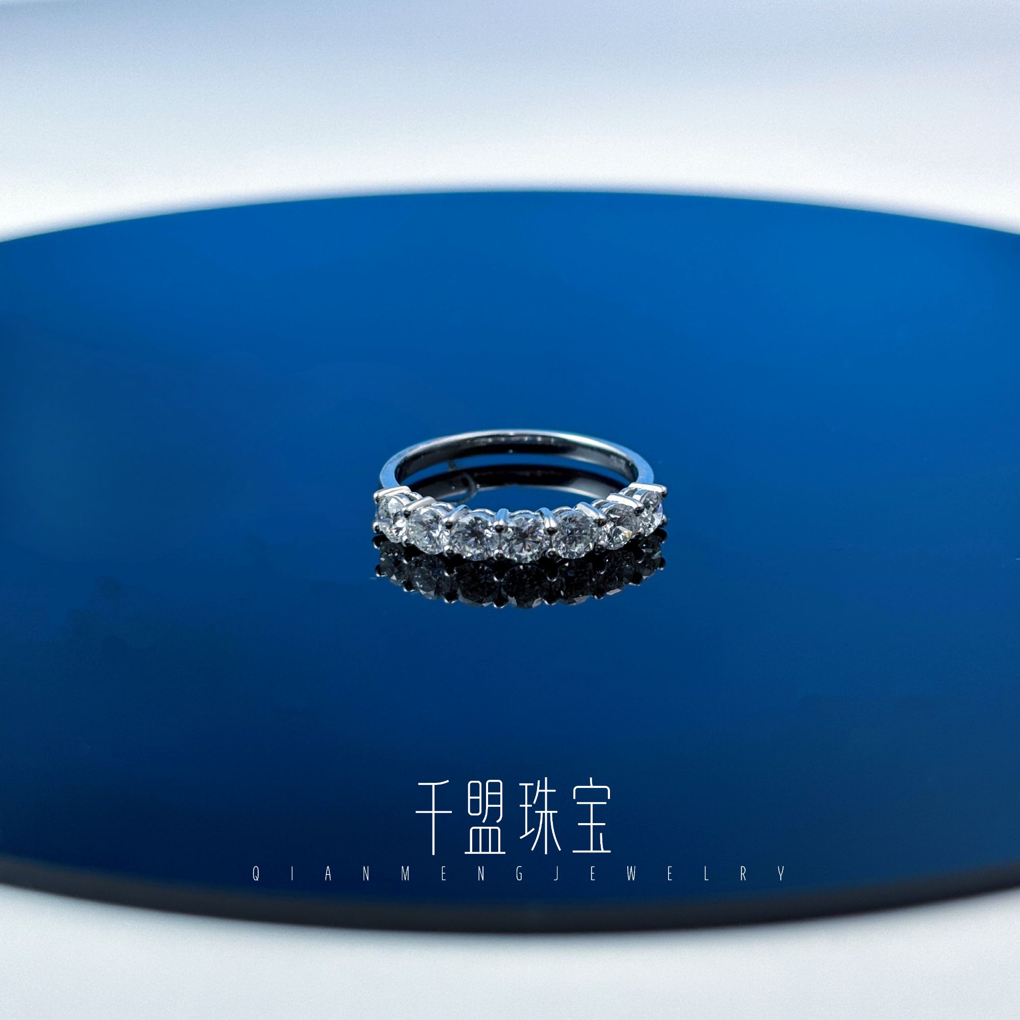 【千盟珠宝】重金 1克拉七公主排戒  