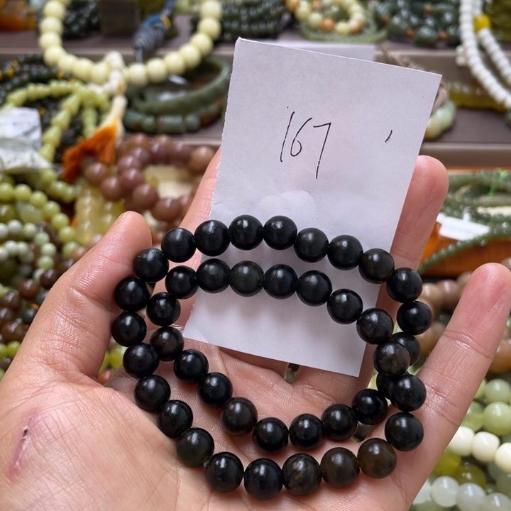 未镶嵌透闪石-蛇纹石玉手链