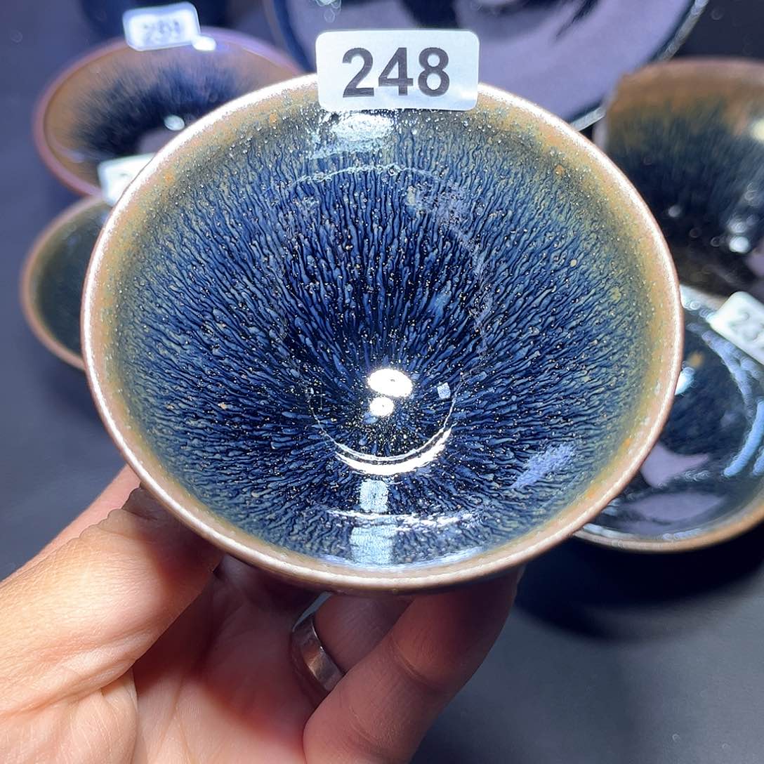 茶盏青蓝毫小束口248