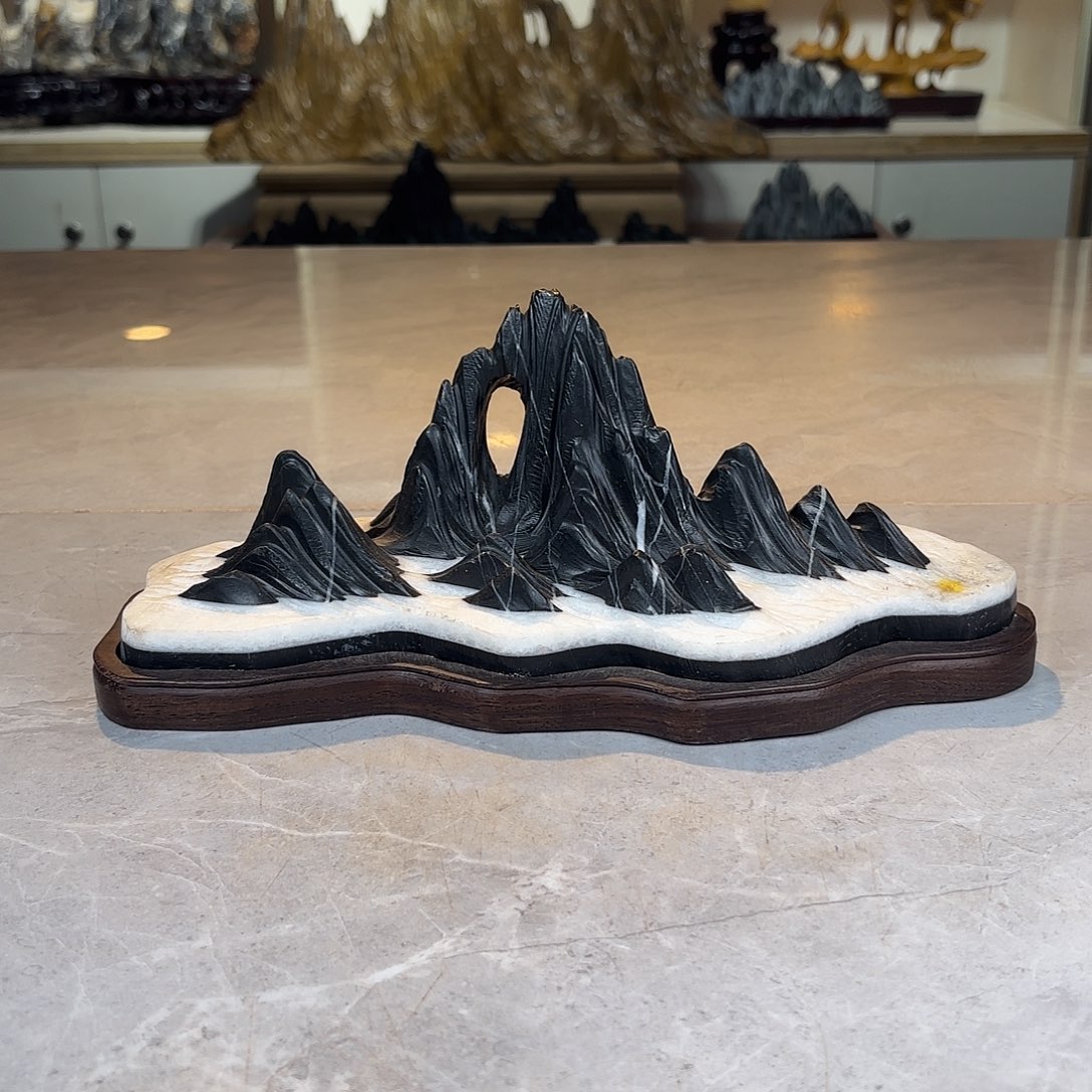 人***偶灵璧石手工雕刻奇石摆件