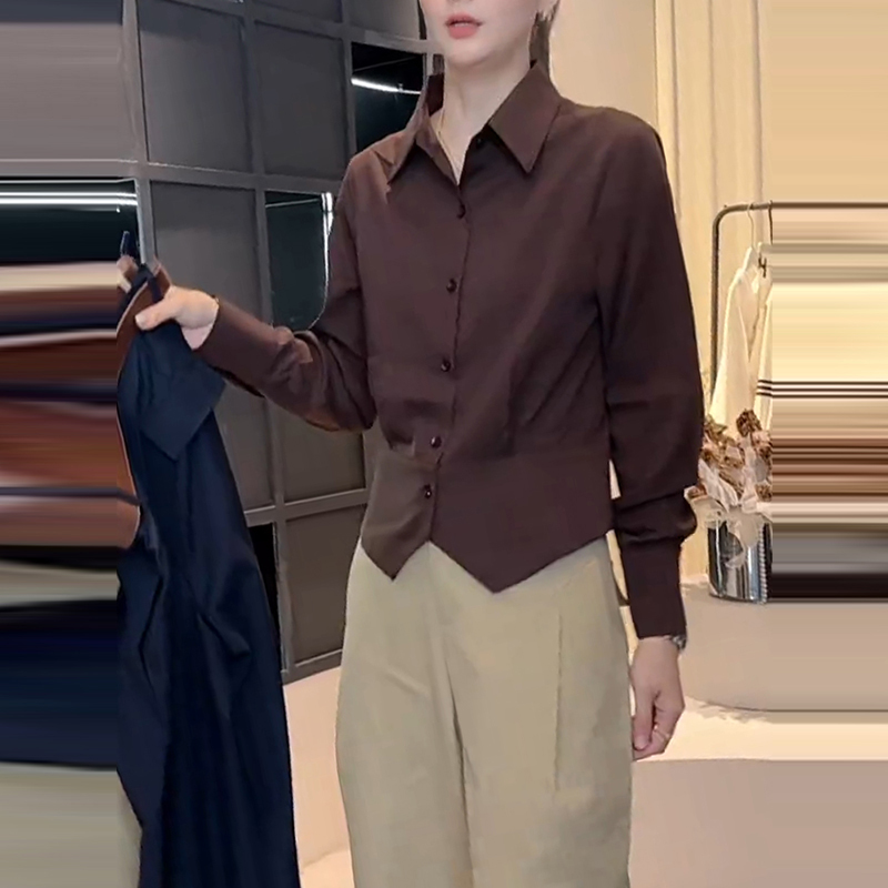衬衫女高级感轻奢减龄洋气秋上衣女2025新款